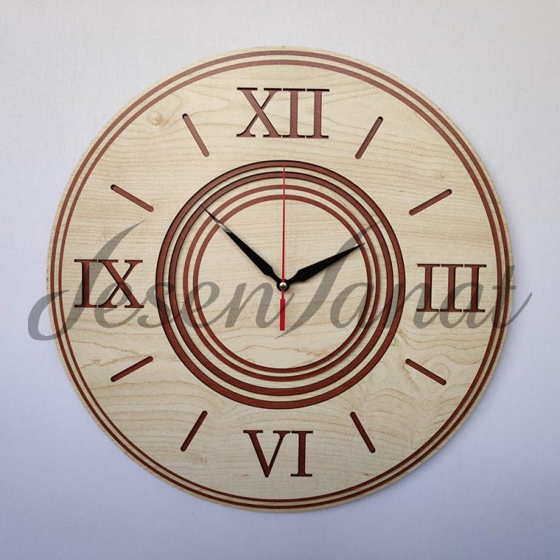 Özel Tasarım Roma Damla Saat - Akçaağaç