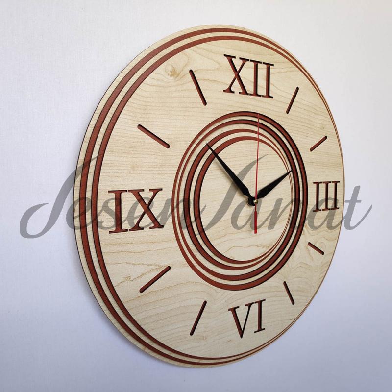 Özel Tasarım Roma Damla Saat - Akçaağaç