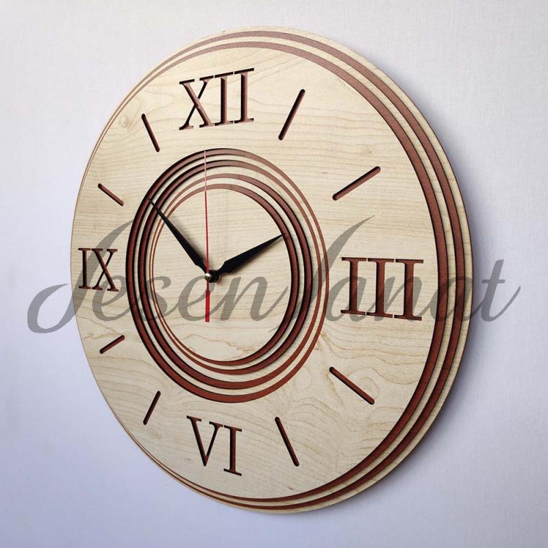 Özel Tasarım Roma Damla Saat - Akçaağaç