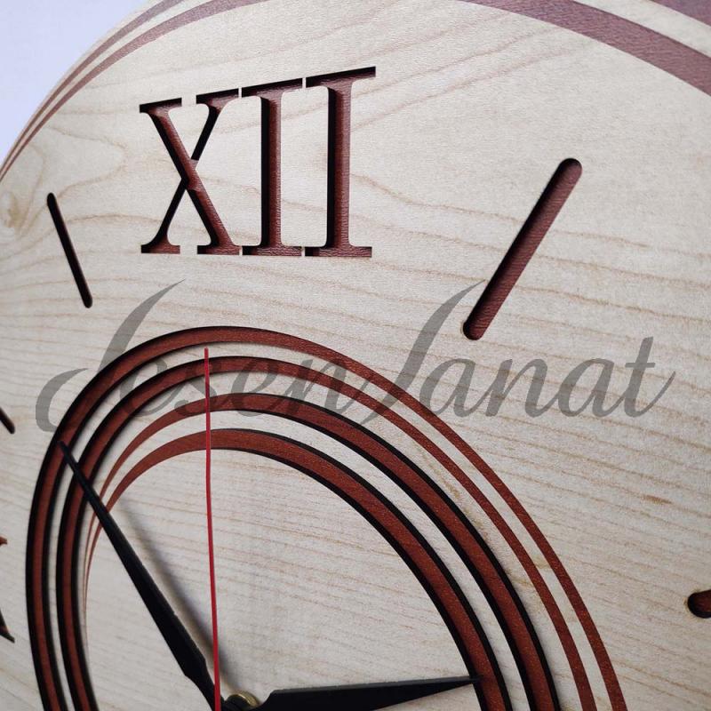 Özel Tasarım Roma Damla Saat - Akçaağaç