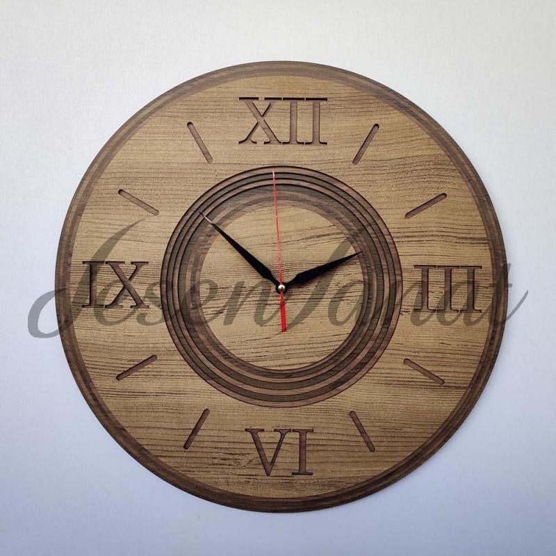 Özel Tasarım Roma Damla Saat - Sütlü Kahve