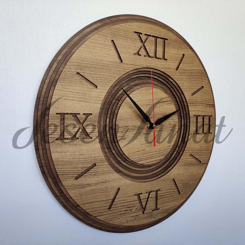 Özel Tasarım Roma Damla Saat - Sütlü Kahve