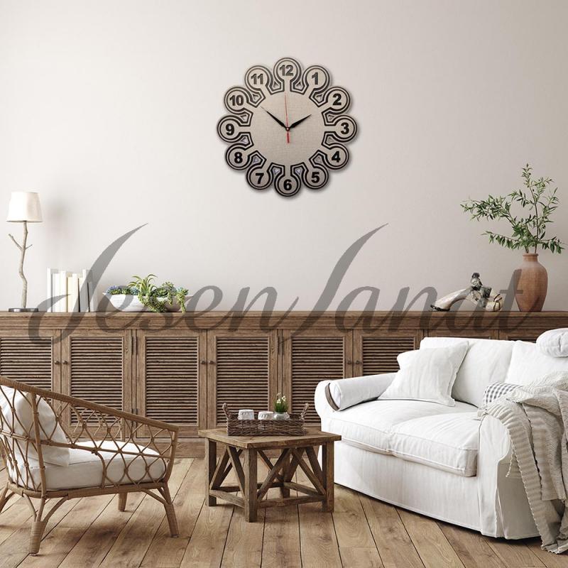 Özel Tasarım Ahtapot Saat - Dokulu Gri